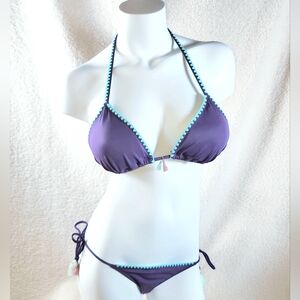 NWOT Victoria's Secret Mauve Purple String Bikini Large/Small